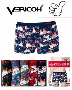 Мужские трусы боксеры с новогодним принтом VERICOH
